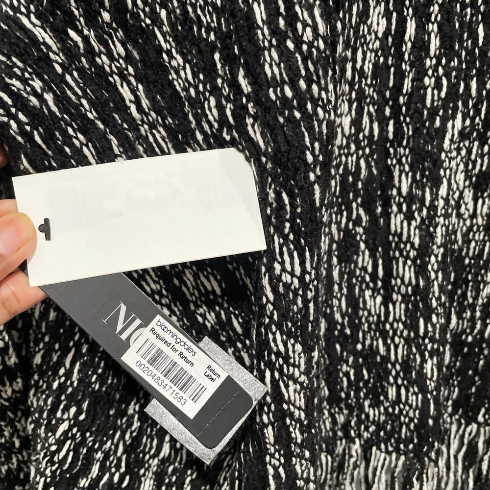 Nic+Zoe Women Black and White Elegant Cardigan Size L, - Picture 12 of 13